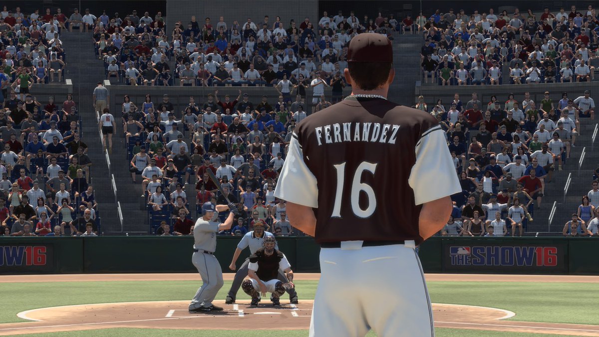 agirlyman's tweet photo. Jose Fernandez mowing them down eternal #mlb16 #PS4share https://t.co/4TrhSFvlaj