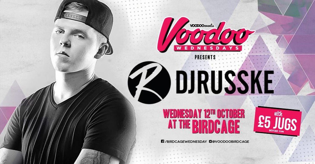 ParadisoManc's tweet photo. 💥#Voodoo Competition💥

Tonight at Birdcage win:
*5 Free Entry💸
*2 Bubbly🍾
*1 VIP Table 👑
*Q-Jump🏃
*Meet @DJRUSSKE 

RT &amp; follow to enter!📲 https://t.co/mCQRdn6v3V