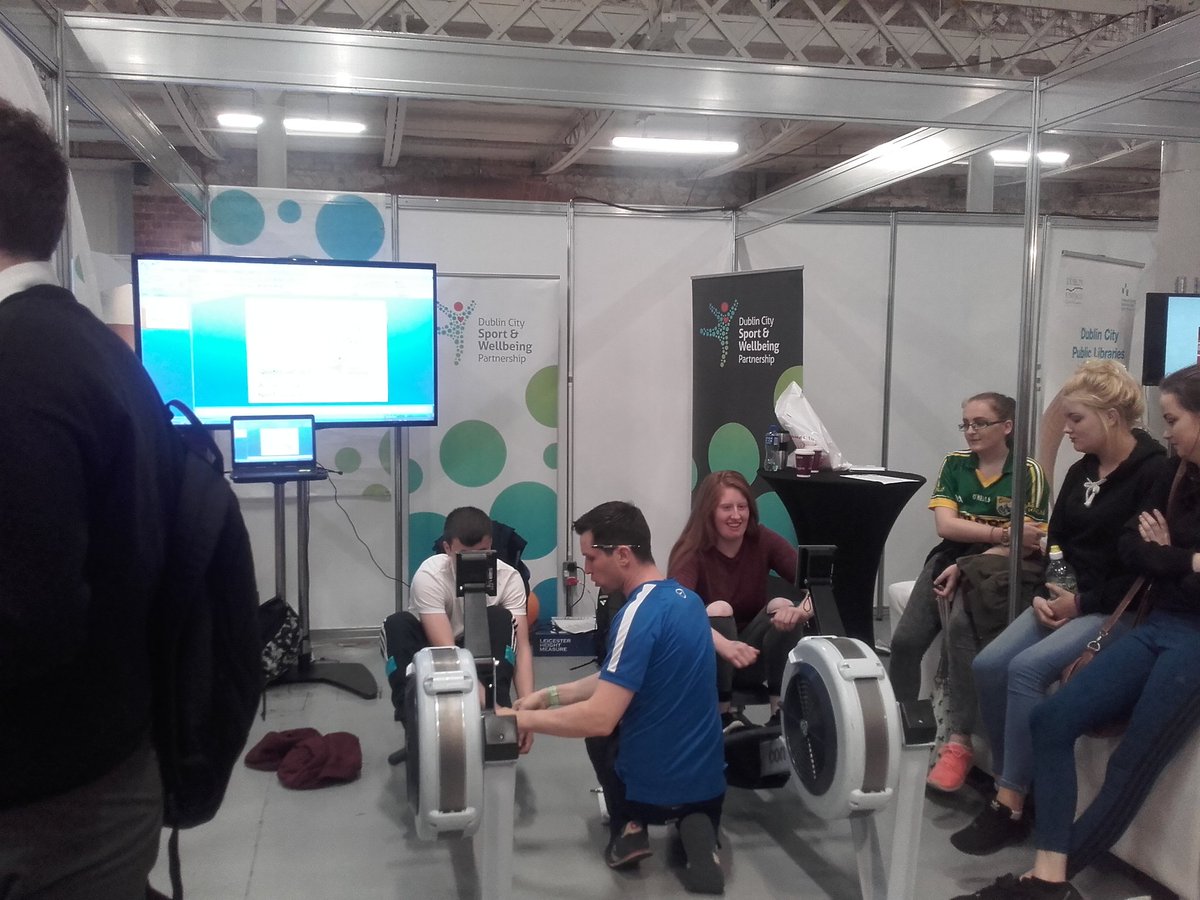 Johnnyberniemac's tweet photo. There's still time to enter out rowing competition, prizes to be won! Come over and say hello @zeminarevent @dccsportsrec #zeminar #DCSWP https://t.co/LdhZKae3vC