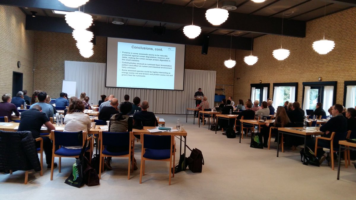 Very interesting talks about the use of seaweed for feeding pigs and ruminants at Nordic Seaweed Conference in Denmark  #NordicSeaweed16