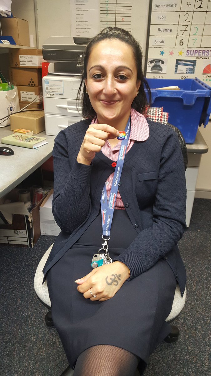 RRubydazzler's tweet photo. Loving the new LGBT badge #wearwithPRIDE#raiseawareness @CeciliaMcCart13 @LiamRic34843634 @RBNNorth @North_NBucks https://t.co/M6rOfAUBcW
