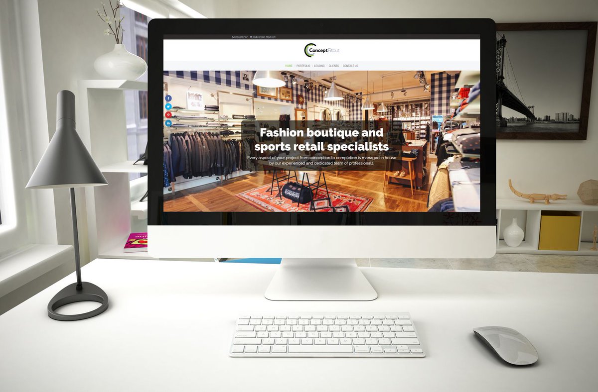 A responsive website that beautifully showcases the experience and capabilities of our client Concept Fit Out. ow.ly/WVh63054jwD