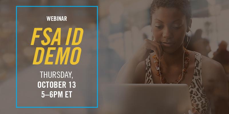 FAFSA's tweet image. You need an FSA ID to complete the FAFSA online—sign up &amp;amp; we'll show you how to create one. bit.ly/2dvNV1j