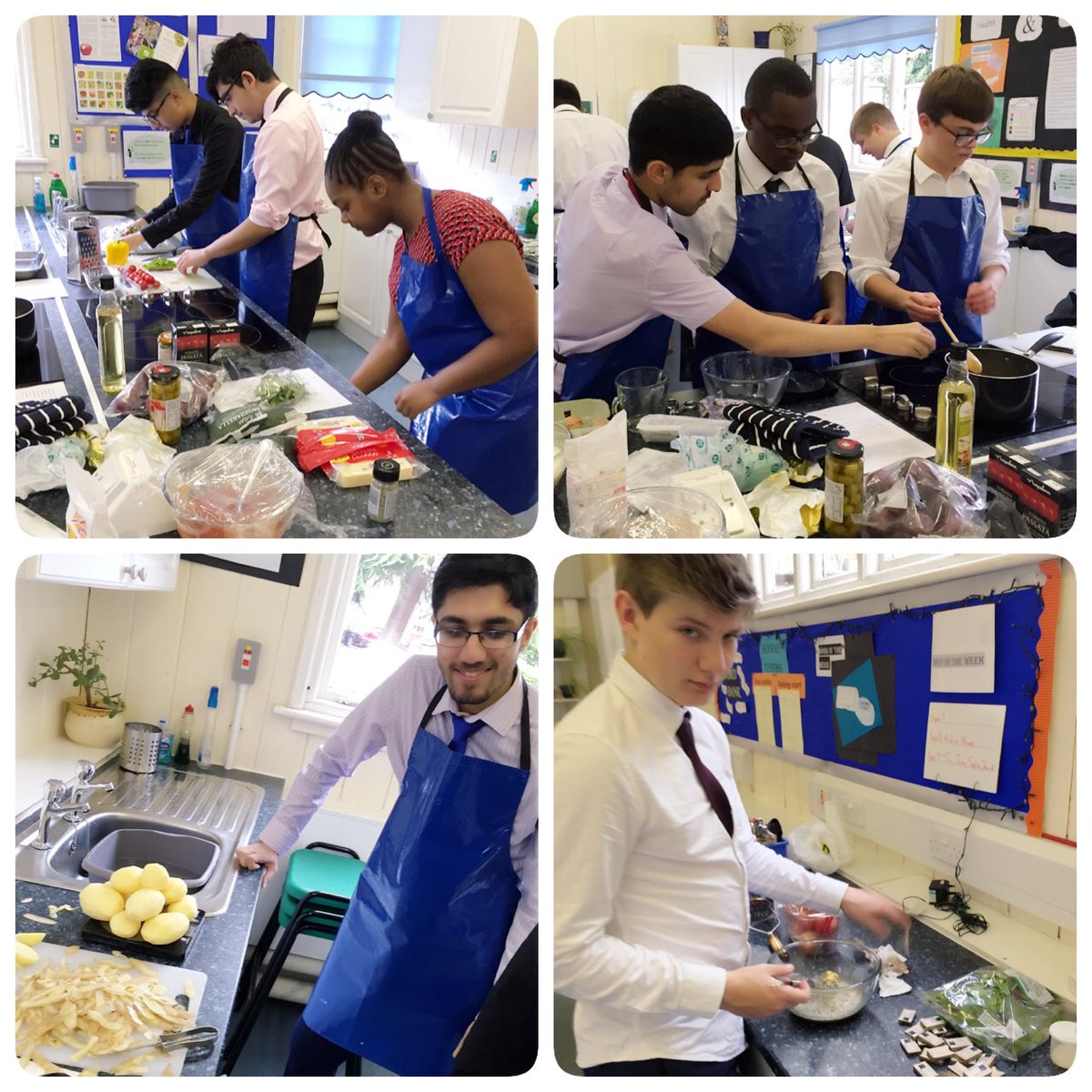 MrsATarantino's tweet photo. One of my favourite days at @PrioryEdgbaston -enrichment day! #budgets #healthyliving #sewing #ironing #cooking #lifeskills #prepareforuni 😝 https://t.co/hJ3e8YFFLc