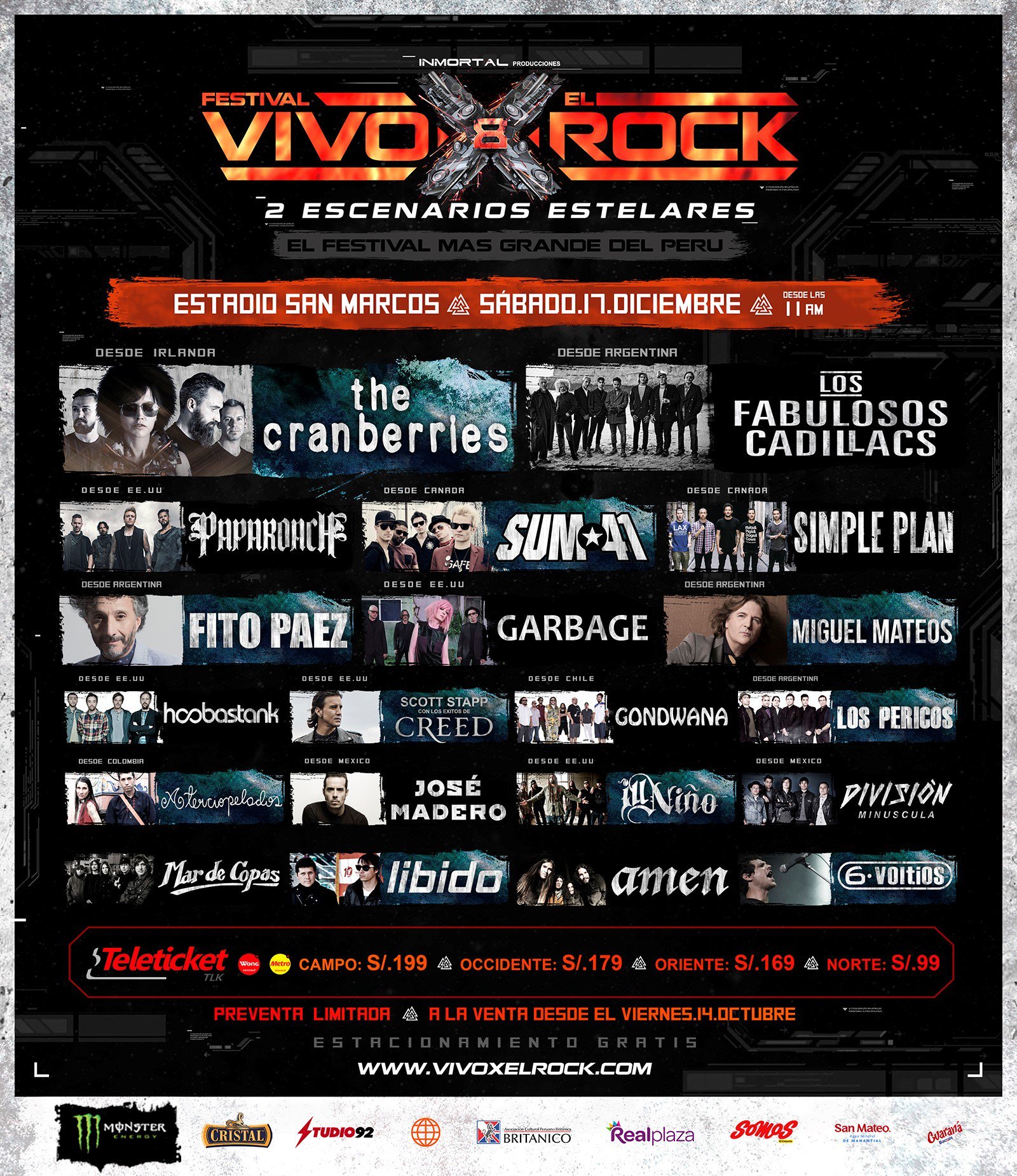 vivo x el rock 2016