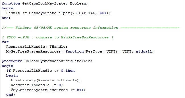 evilripper's tweet image. Sometimes I feel like an archaeologist.  #coding #programming #codinghorror #delphi #winME #win95 #WTF #whatisthisshit