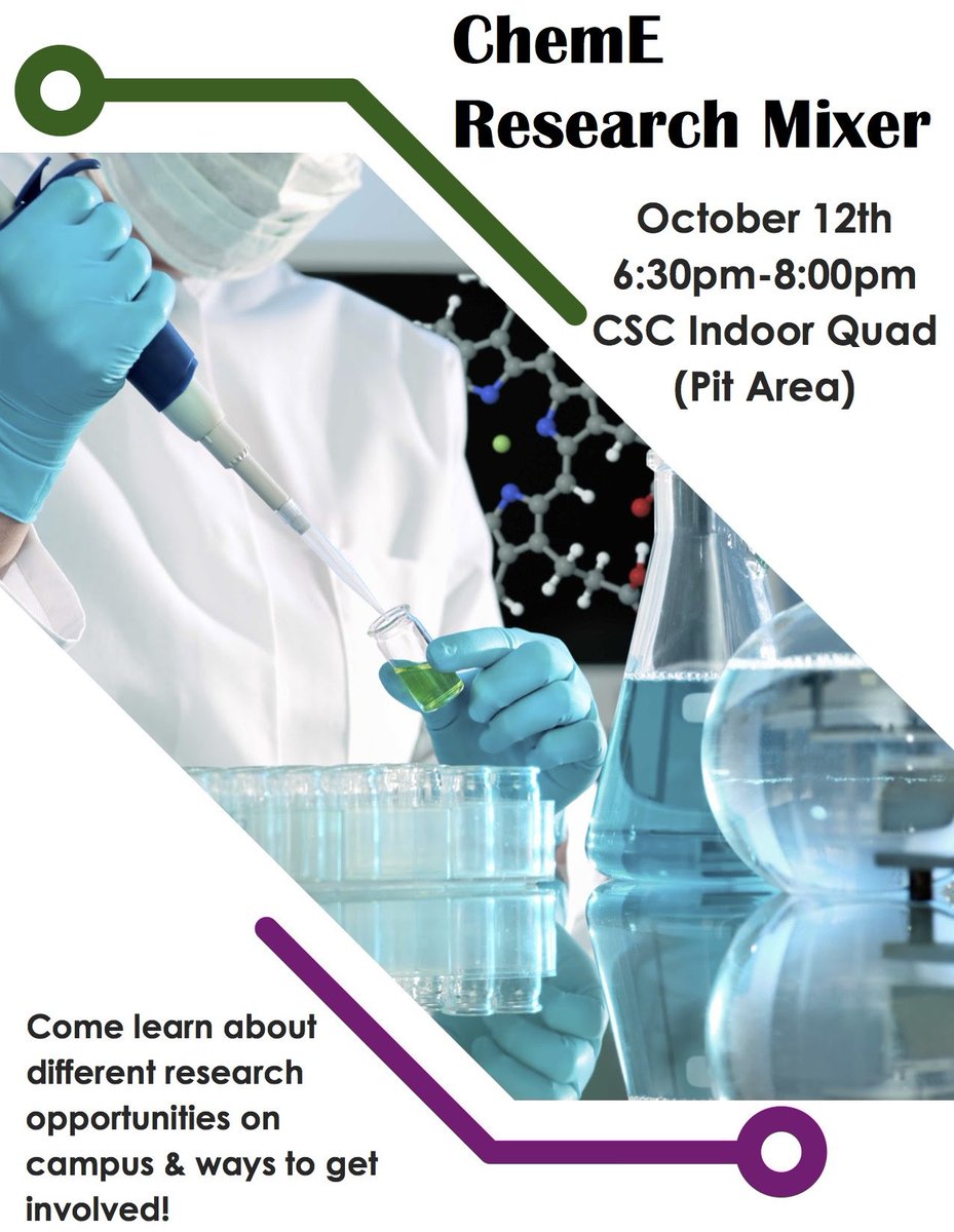 TONIGHT! Research Mixer at 6:30-8:00pm in the CSC Indoor Quad