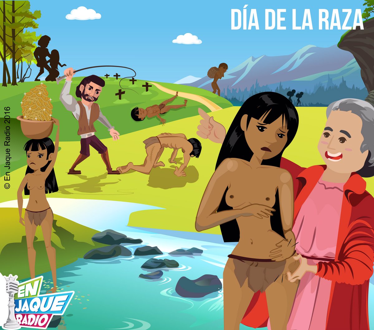 "El legado de los invasores". ¡Fue hermoso! Hasta los ojos se nos aguaron y no de felicidad. 

¡NO MÁS PALABRAS!

#diadelaraza #columbusday