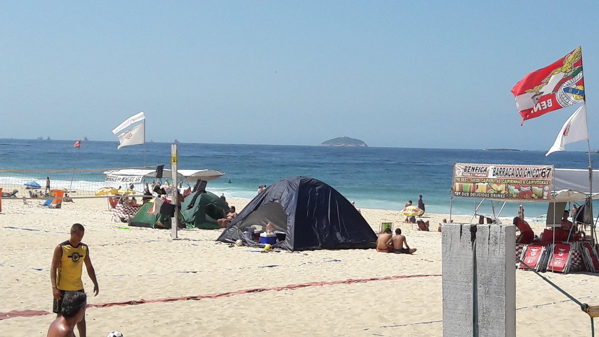 Resultado de imagem para acampamento rj ipanema