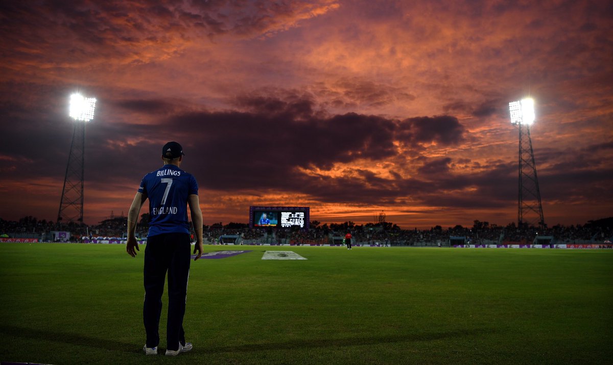 englandcricket's tweet photo. What an incredible sunset! 🌅
#BanvEng https://t.co/XD3WuORw6y