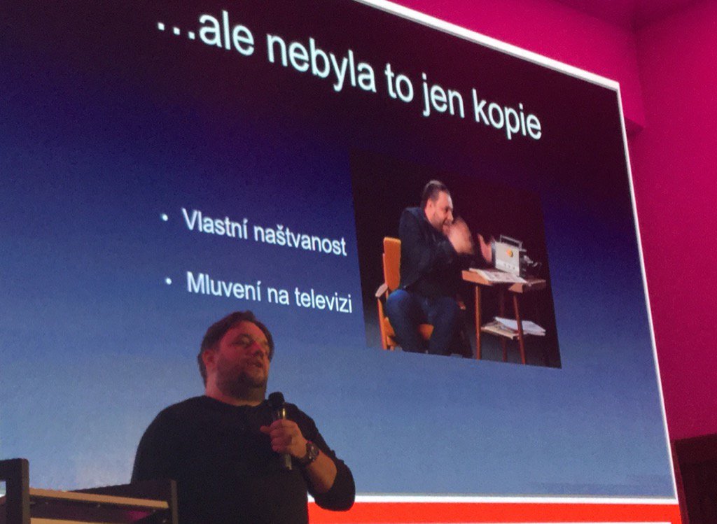 Lupacz's tweet photo. Svůj Pořad na @streamCZ jsem ukradl C. Brookerovi z BBC 4. A přidal jsem svou naštvanost. @LudekStanek na #CIF16 https://t.co/Xd0YGhBZby
