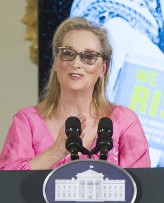 MerylStreepPage's tweet photo. NEW PICS | some more pics from yesterday and her project #LetGirlsLearn #WeWillRise 💕 #MichelleObama #MerylStreep https://t.co/kNJ1loyc3G