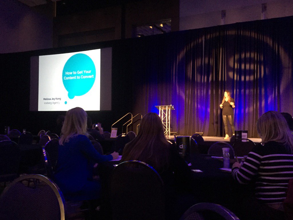 anmoyer's tweet photo. "The trick that works best to  make your content covert is CONSISTENCY" @melissajoykong  #DSDET16 Fantastic Panel. https://t.co/xA9WVpyj6z