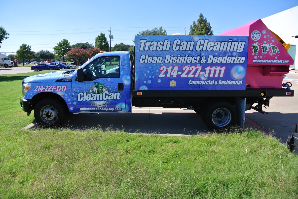 Pace_GFX's tweet photo. Coming soon to a neighborhood near you The Clean Can Company #vehiclewrap #cleaning #wrapshop #signshop #thecleancan https://t.co/4atW6lM15J