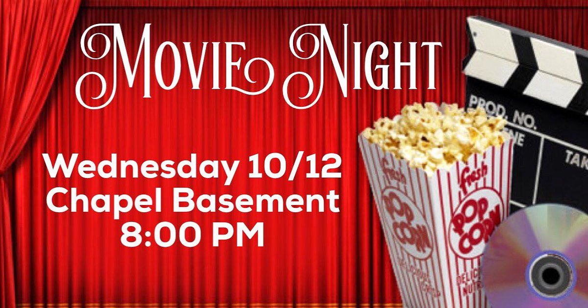 HPUCollegeLife's tweet photo. Join us in the chapel basement for a movie and studying at 8:00pm 📚📽🤓 https://t.co/H89YL8AFx7