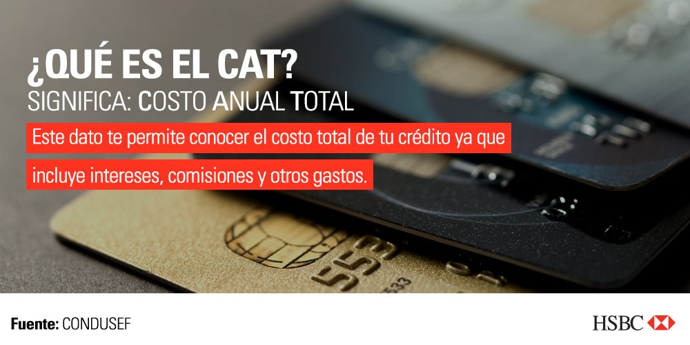HSBC_MX's tweet image. ¿Sabes qué es el CAT?  Es importante que conozcas este y otros términos relacionados a tus compras.