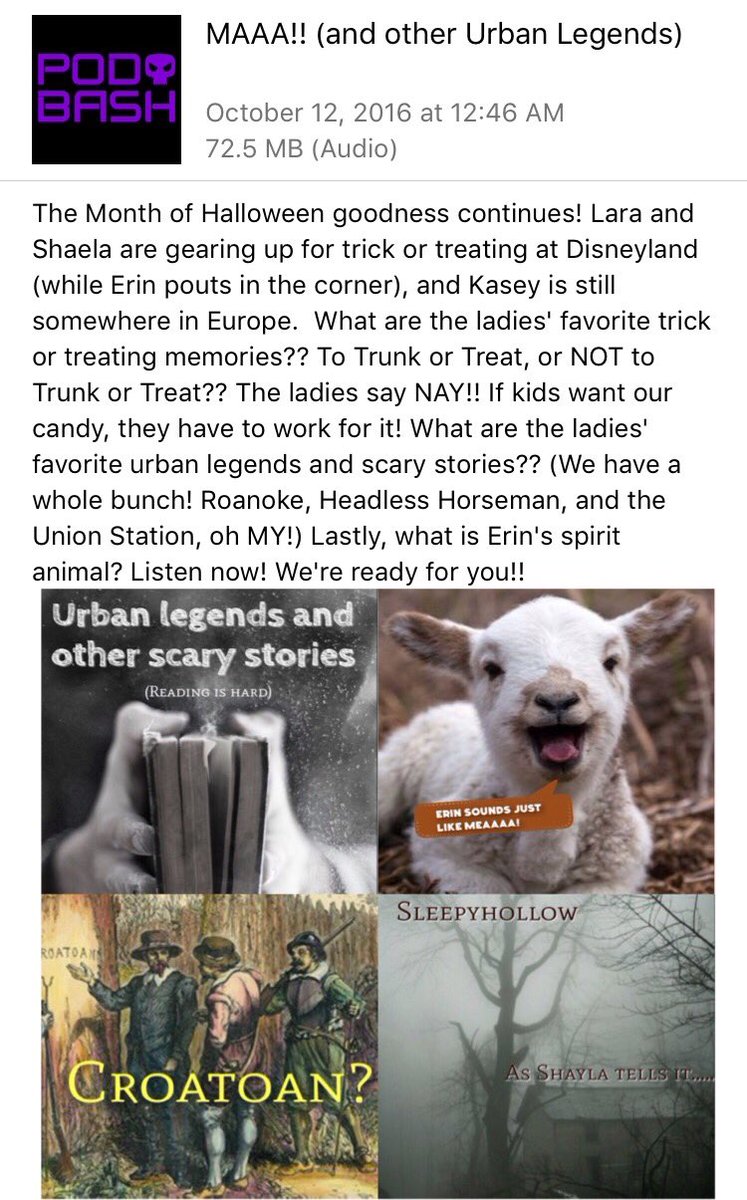 RadioRoninShow's tweet photo. The 2nd two comes from the lady's of @lifeonrockspls ! Urban legends Disneyland and trick and treating all on https://t.co/j6UTWcAs4T up now https://t.co/qsIhJ0LvGo