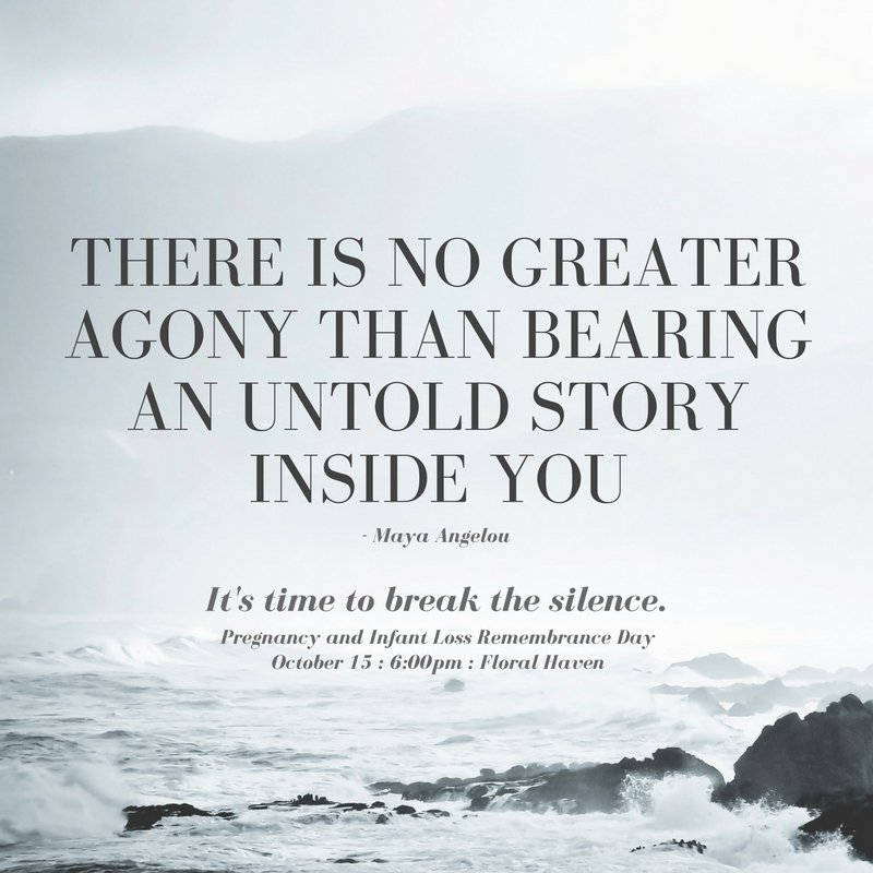 #Pregnancy&amp;InfantLossRemembranceDay Saturday at Floral Haven Family Center Tulsa. Memorial Walk &amp; Candle Lighting Ceremony #nofoottoosmall