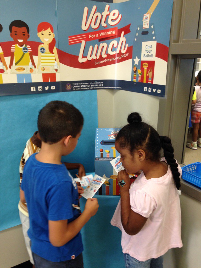 TodayRobin's tweet image. Vote for lunch! #NSLW16 @cnslisd #mlisd @WinkleyElem