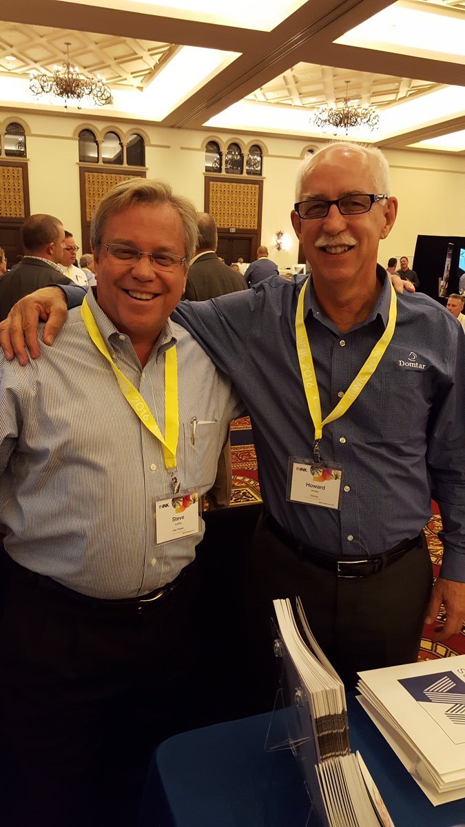 MacPapers's tweet photo. #MacPapers' Steve Collins & @DomtarCorp's Howard Hunter at this week's #thinkconference2016. Swing by our booth to learn about our products. https://t.co/2IySQ279AN