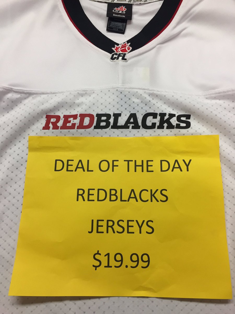 Reebok Redblacks jerseys are $19.99! Crazy deal!! Don't miss out!