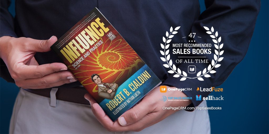 OnePageCRM's tweet photo. Ranked at #18 - Influence: Science and Practice - The comic! by Robert B. Cialdini https://t.co/LzkNBicWMu #TopSalesBook @TopSalesWorld https://t.co/LCbGcXl08a