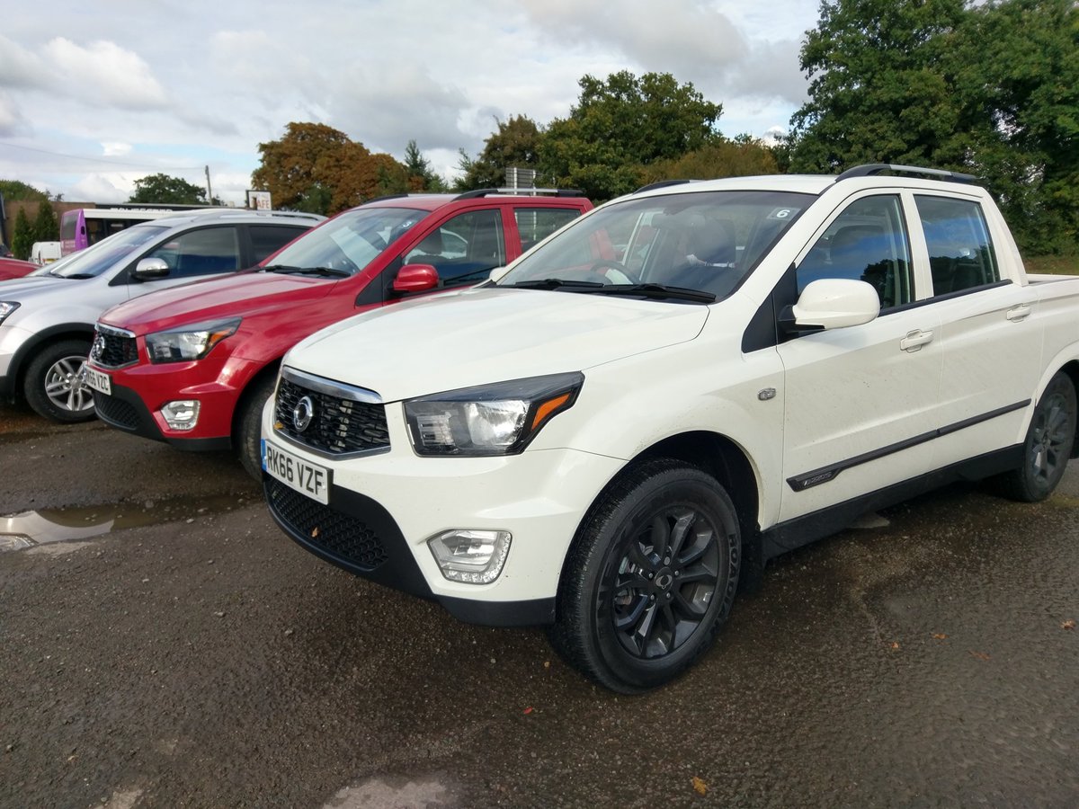 Out testing the new SsangYong Musso pick-up.