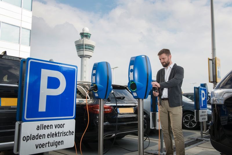 #Travelling for #business or pleasure? At <a href="/Schiphol/">Amsterdam Airport Schiphol</a> airport, you can easily #charge your #EV! <a href="/evbox/">evbox</a> wishes you a pleasant flight! #electric