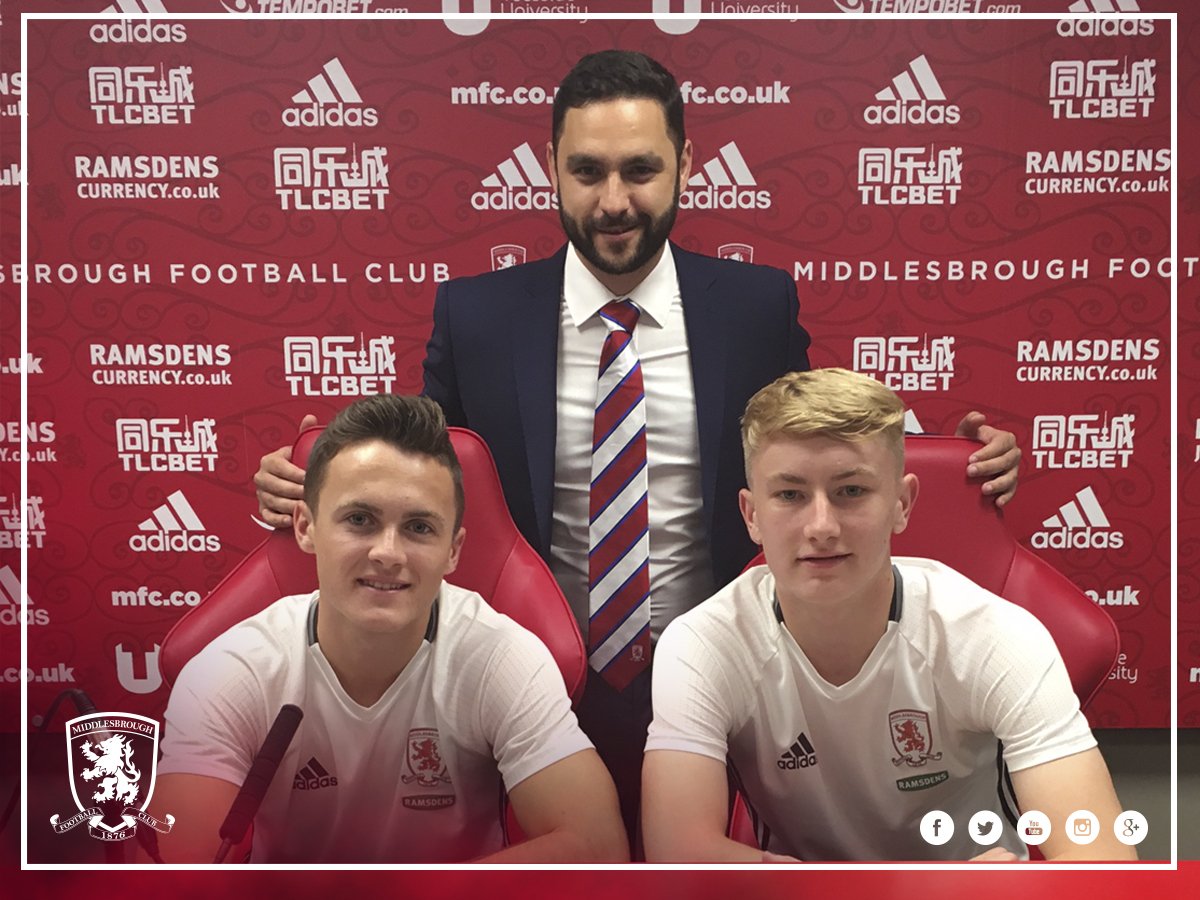 CONTRACT | #Boro Academy duo Mitchell Curry and Ben Liddle are the latest to commit their futures to the club - bit.ly/2d7hOJb
