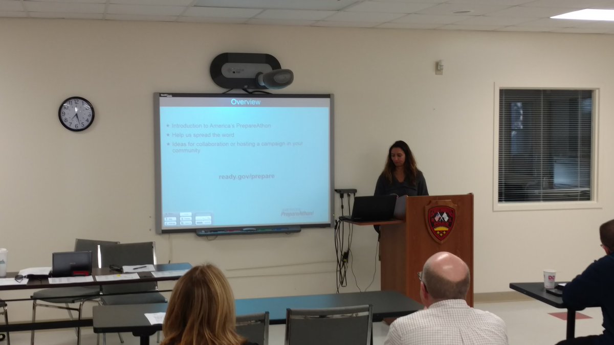 Sara Varela <a href="/femaregion1/">FEMA Region 1</a> is at our meeting today talking about <a href="/Readygov/">Readygov</a> and the National PrepareAthon!