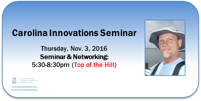 Nov seminar features Niels Lindquist from <a href="/UNCims/">UNC IMS</a> and his entrepreneurial experience (so far) with oysters! Register:oced.unc.edu
