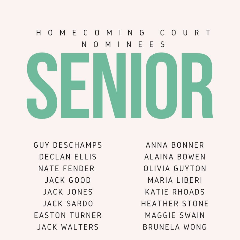 sbhssca's tweet photo. Don't forget to vote for homecoming court before Friday! https://t.co/nNCOmzqK57 https://t.co/J5vok64aTm
