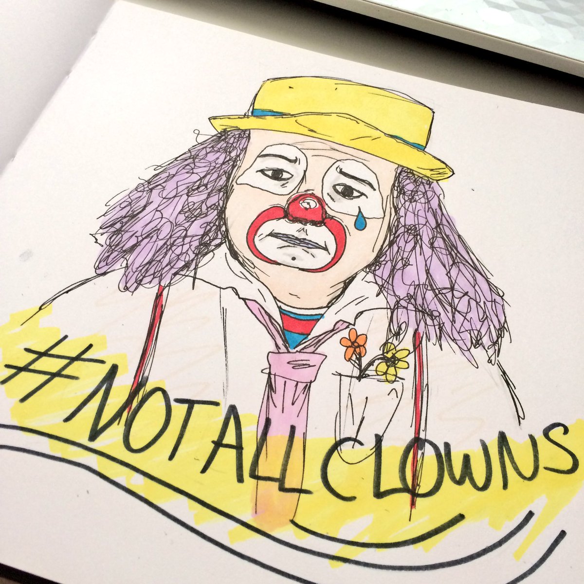pepperoniebabie's tweet photo. Fizbo wouldn't treat me like this #NotAllClowns #ClownSightings #ModernFamily https://t.co/HDK1HzQRh4