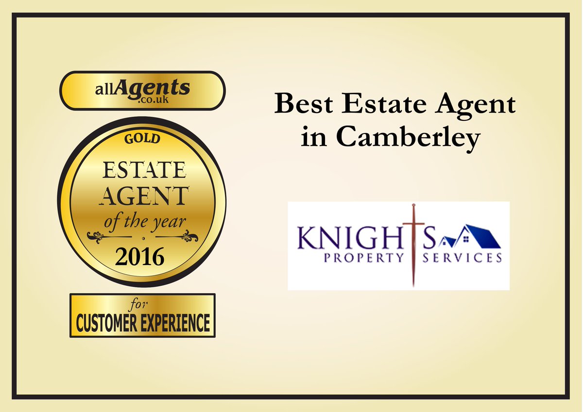 KnightsPS's tweet photo. We are so proud to have won 4 awards at this years @AllagentsAwards! #BestEstateAgent #BestLettingAgent #Winners #Camberley https://t.co/zMFaBmTZet