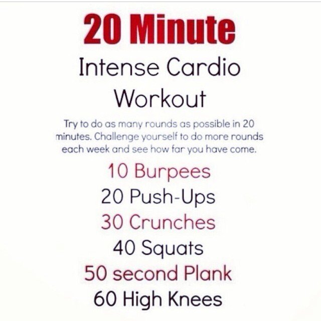 BurningPounds's tweet photo. 20 minute intense cardio workout for your Wednesday https://t.co/ZkqxepGKvD
