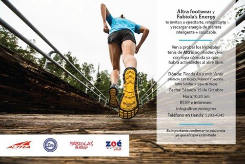 AltraRunningMX's tweet image. Quedan pocos lugares para la plática de Fabiola Rmz. Prueba el calzado Altra
