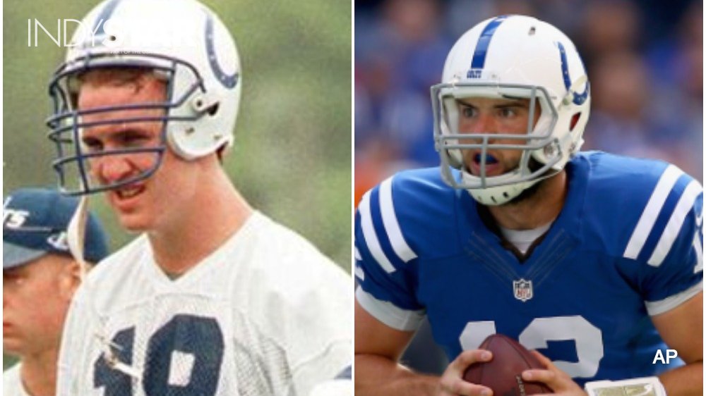 zkeefer's tweet image. Peyton Manning through 60 games: 15,333 yards, 104 TDs, 75 INT.
Andrew Luck through 60 games: 16,307 yards, 111 TDs, 58 INT.