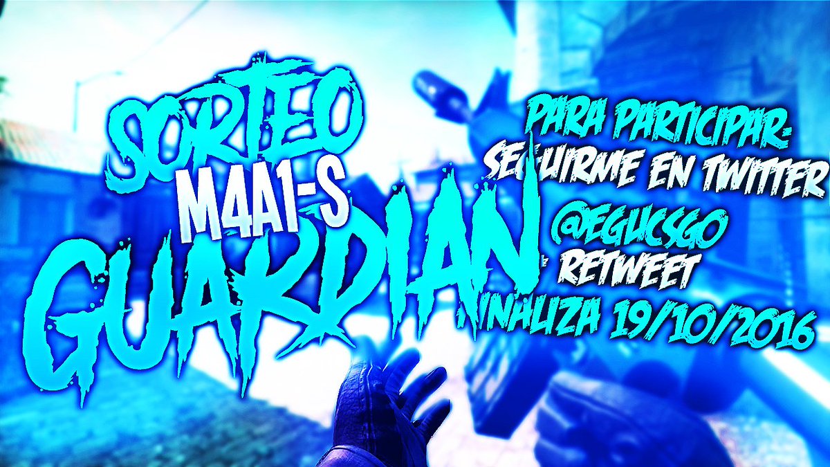 Eguthabosss's tweet image. 📢 ¡SORTEO de una M4A1-S Guardián l! 😱

Para participar➡
-🔃 Retweet
-Sígueme en @Egucsgo

¡Muchísima suerte a todos! 🍀💪