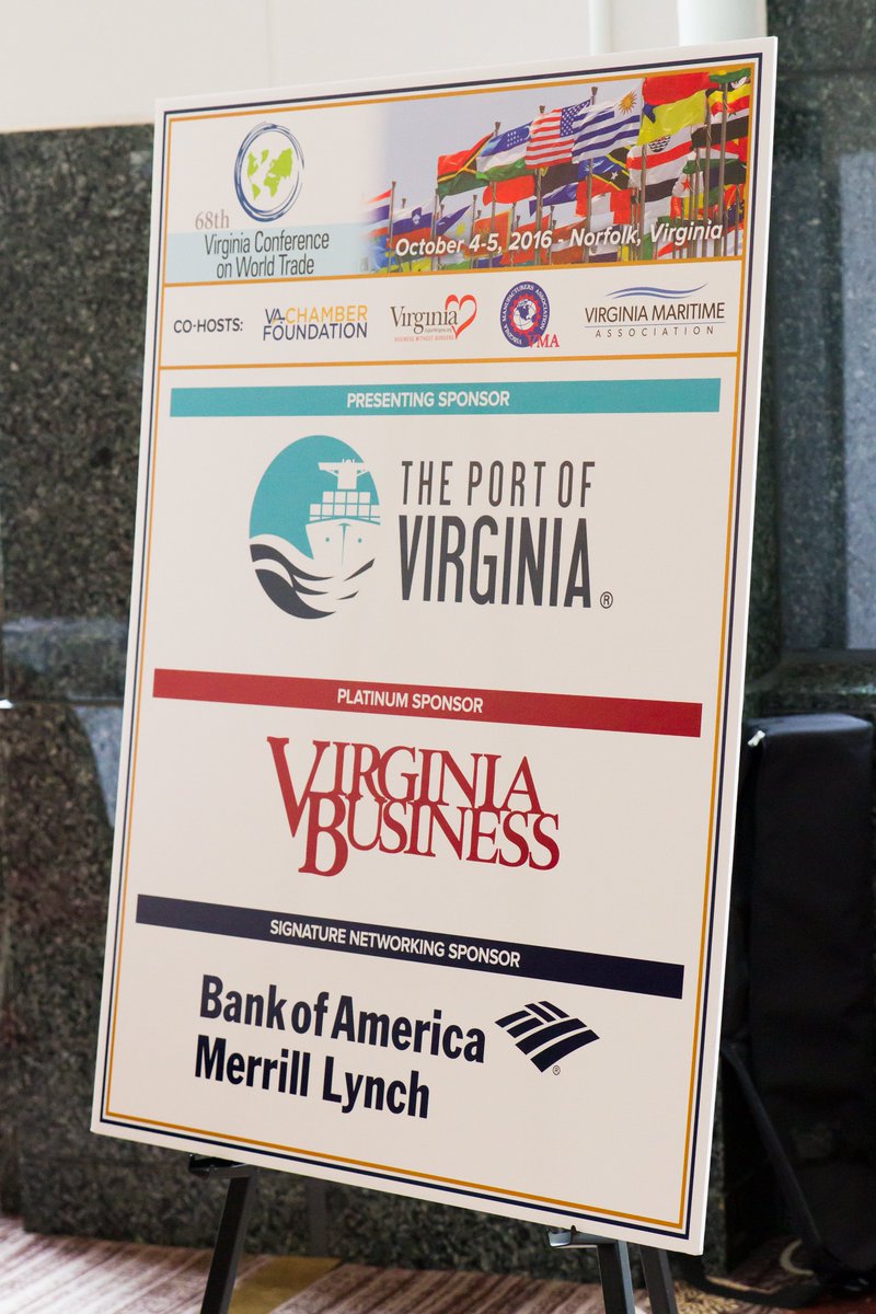 VirginiaExports's tweet photo. Check out photos from our 68th VA Conference on World #Trade in @NorfolkVA! #VCWT #VAExports #GoGlobal https://t.co/3d1pJYjJXf https://t.co/3wtp3uuE8v