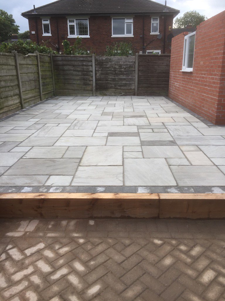 OldHoltsTurf's tweet photo. Kandla grey (silver birch) installed by Ian Marshall, supplied by holts turf and natural paving. https://t.co/IBeXvRXE1e