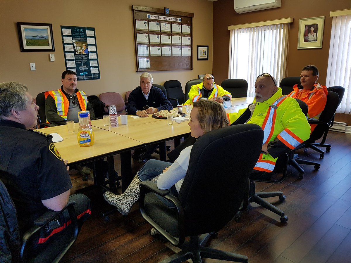 roygdrake's tweet image. Had a visit from the Premier Dwight Ball, Minister Al Hawkins and MHA Tracey Perry