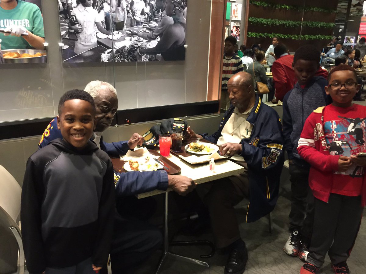 mssimley's tweet image. School maybe closed, but the learning never stops...representatives of the Buffalo Soldiers! #livelonglearner #museumofAAhistory&amp;amp;culture