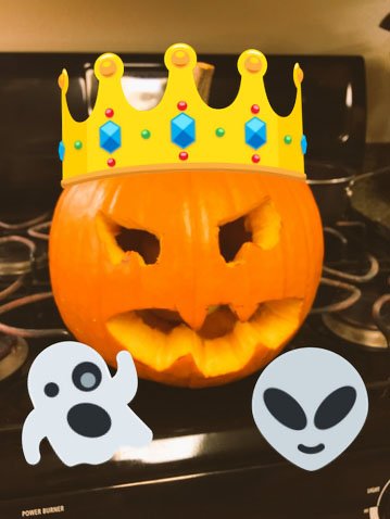 thecostumefilm's tweet photo. Finally made the perfect jack-o-lantern for the party! Went through a bunch of others, but like they say, 17th time's the charm! #thecostume https://t.co/ProdkTqnIb
