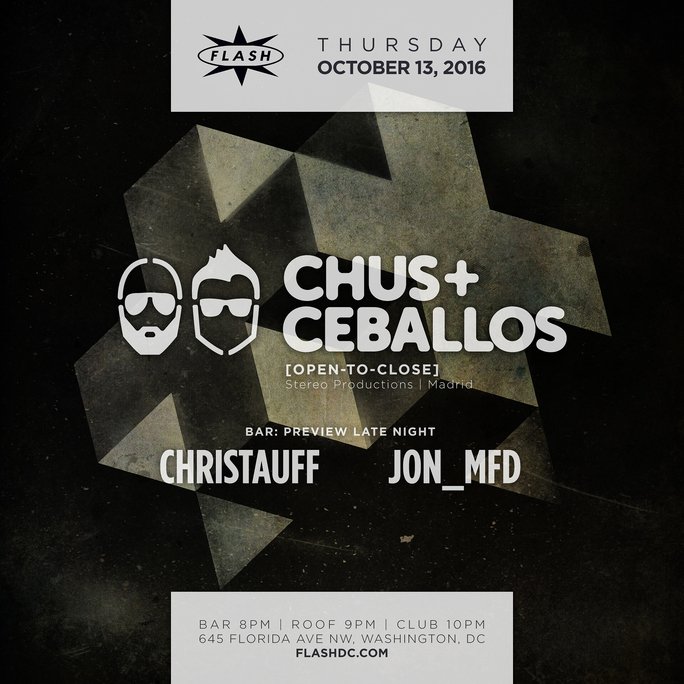 chusceballos's tweet image. See you tomorrow Washington DC! We are back at @FlashClubDC for an open to close set!  #FlashDC