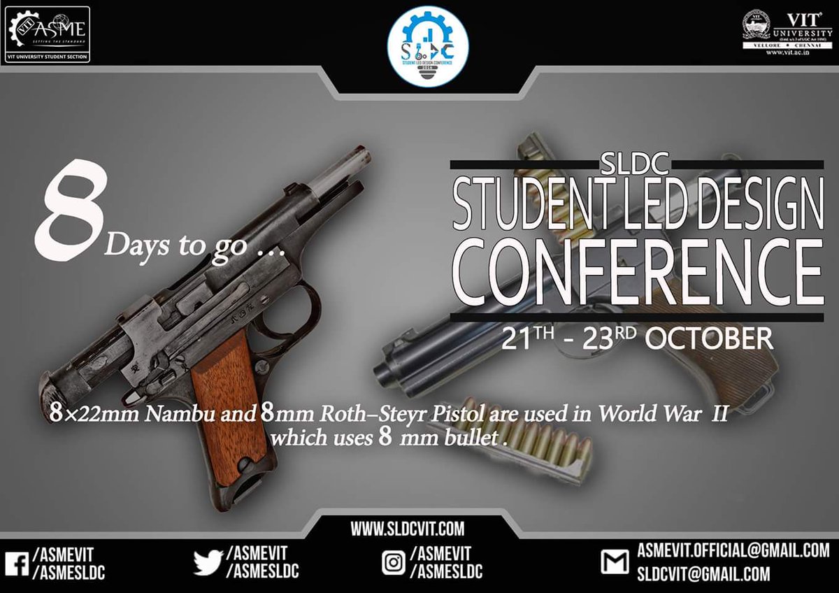 Mechnovate's tweet photo. 8 Days to go!!
Register now at https://t.co/i4HW7bii71
#SLDC2016
#VIT_UNIVERSITY
#ASMEVIT
#SettingTheStandards https://t.co/SUKSoJ30uO