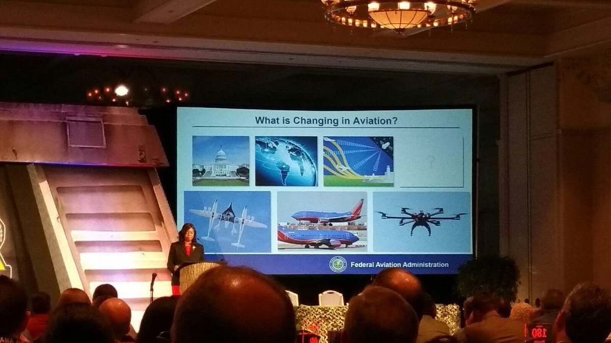 JLANSolutions's tweet photo. Annie B. Andrews #FAA Assistant Administrator for Human Resource Management discussing the #Millennial Workforce.
#FAAMA2016 #Aviation https://t.co/600OFzxjny