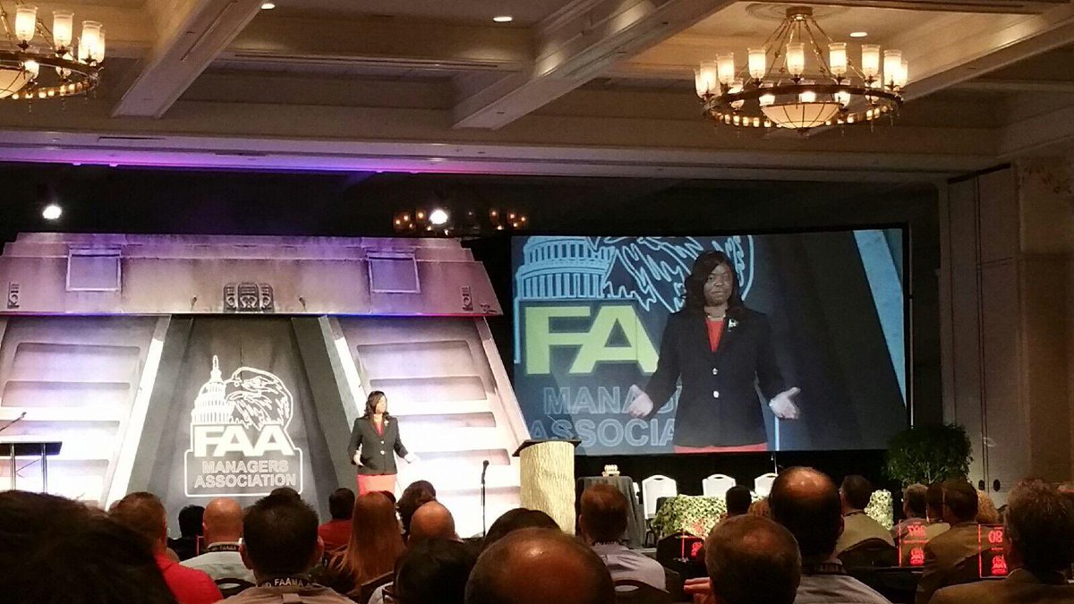 JLANSolutions's tweet photo. Annie B. Andrews #FAA Assistant Administrator for Human Resource Management discussing the #Millennial Workforce.
#FAAMA2016 #Aviation https://t.co/600OFzxjny