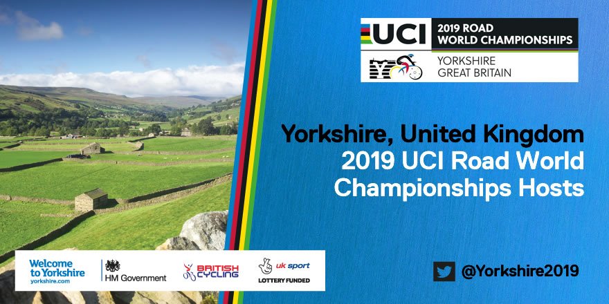 Yorkshire2019's tweet photo. Yorkshire has been confirmed as the 2019 host for the @UCI_cycling Road World Championships. #Yorkshire2019 https://t.co/FhofI1Wc1Y