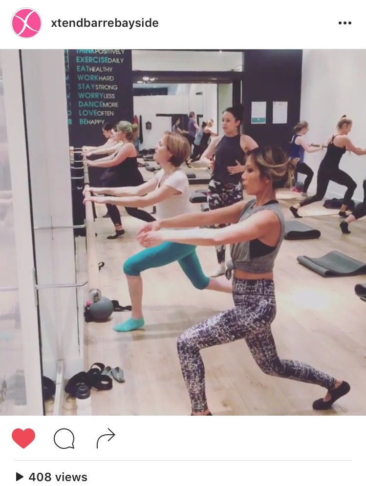 XtendBarreTri's tweet photo. #goals ๐ @XBBayside #studioinspo The right place to lunge and pulse! #cues #barreinstructor #xtendbarre #fitness #workout #ausfitness #werk https://t.co/tBINxqIRha