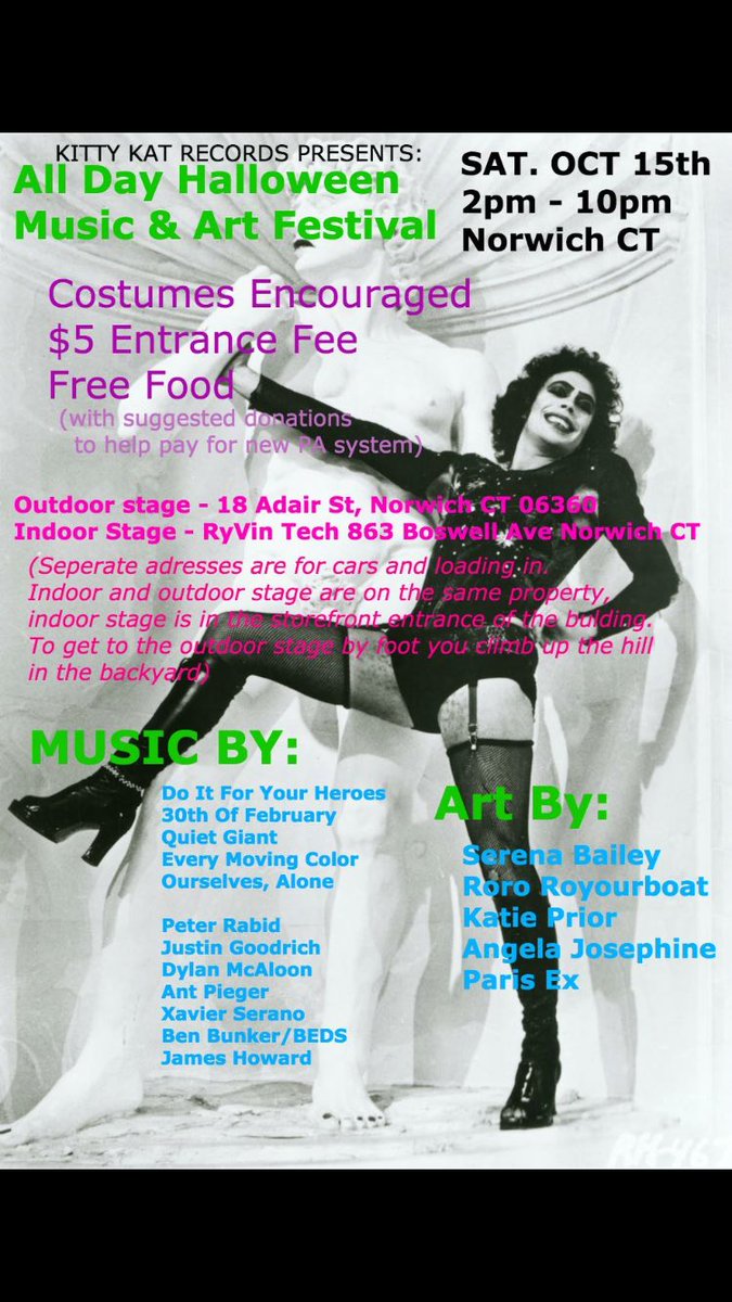 Halloween fest in Norwich CT is only a few days away, be there, party with us.